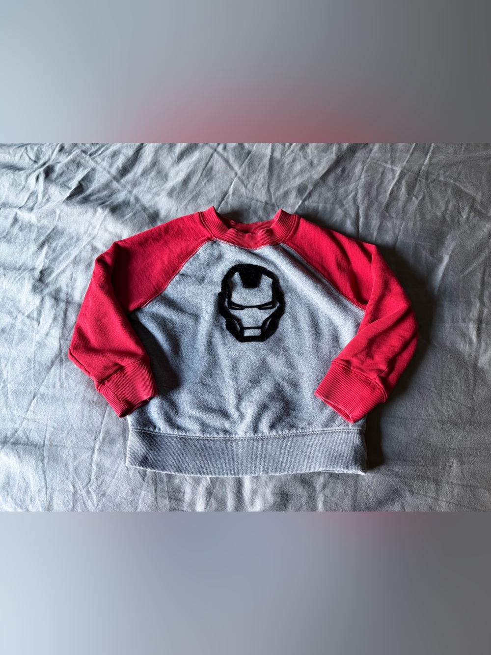 Hanna Andersson Gray and Red Iron Man Sweatshirt